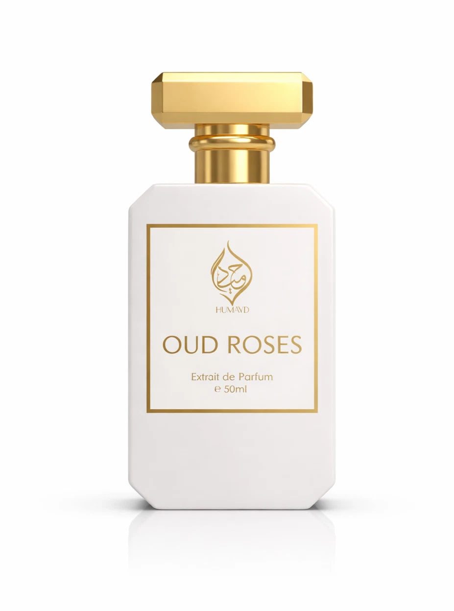 Oud Roses Extrait de Parfum Rose Arabian Oud Perfume Long Lasting by Humayd 50ml