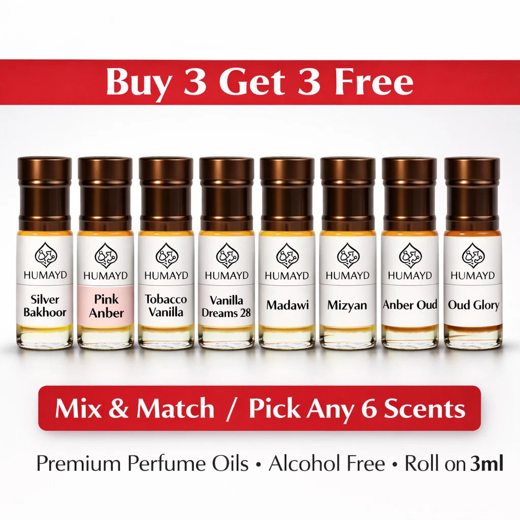 HUMAYD Perfume Oil Unisex | Musk | Oud | Attar | Fragrance | Roll On | Choose Any Scent 3ml