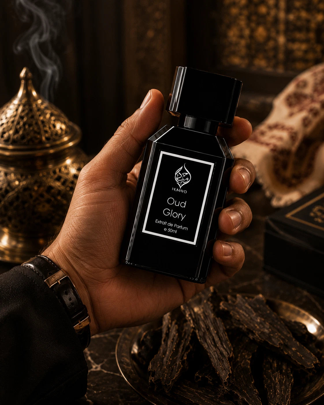 HUMAYD Oud Glory Extrait de Parfum Men | Arabian Woody Spicy Oud 50ml