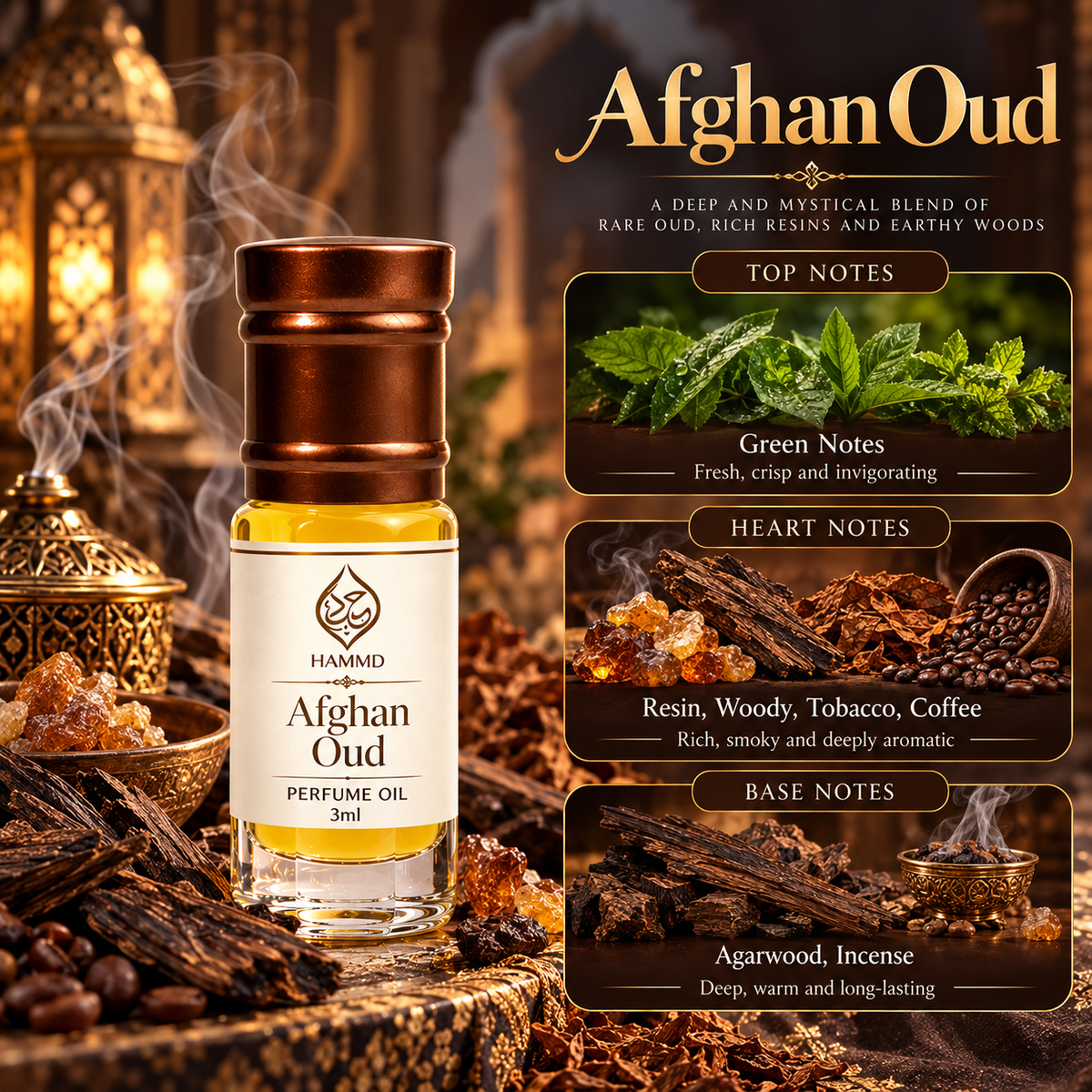 HUMAYD Perfume Oil Unisex | Musk | Oud | Attar | Fragrance | Roll On | Choose Any Scent 3ml