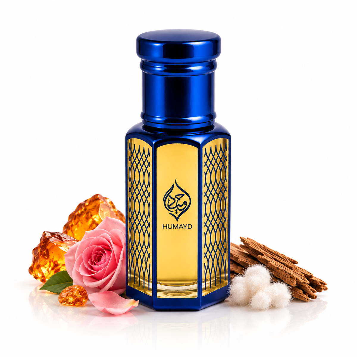 HUMAYD Amber Musk Perfume Oil Unisex | Roll On Attar Alcohol Free Fragrance 6ml