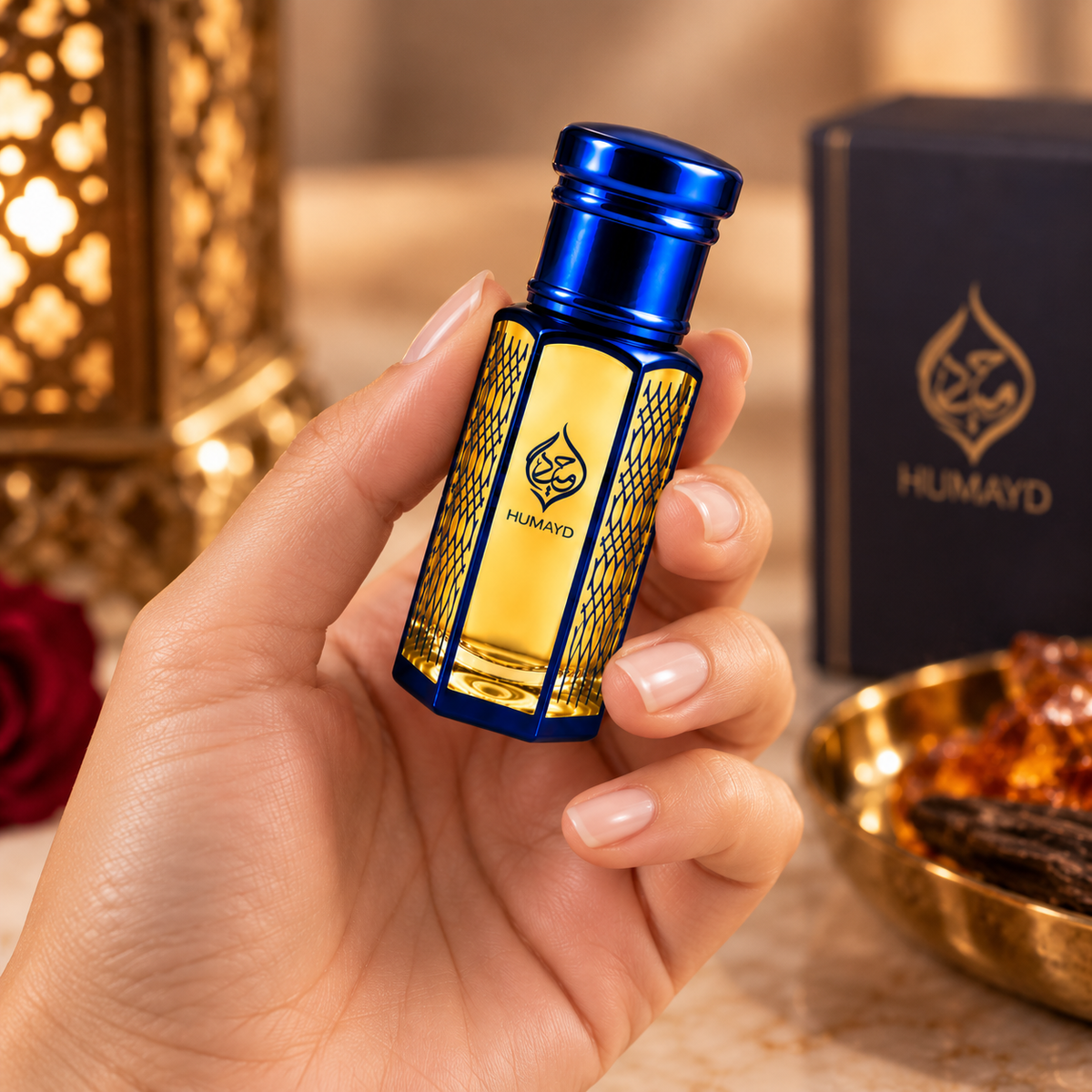 HUMAYD Amber Musk Perfume Oil Unisex | Roll On Attar Alcohol Free Fragrance 6ml