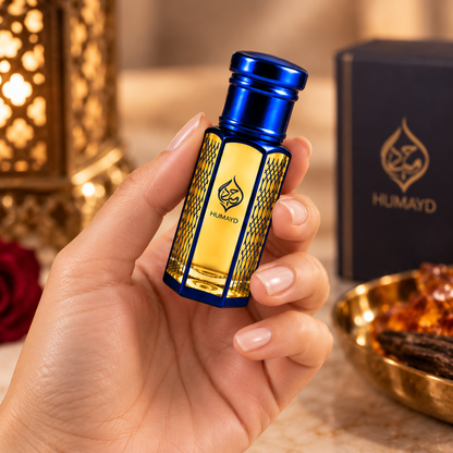 HUMAYD Amber Musk Perfume Oil Unisex | Roll On Attar Alcohol Free Fragrance 6ml
