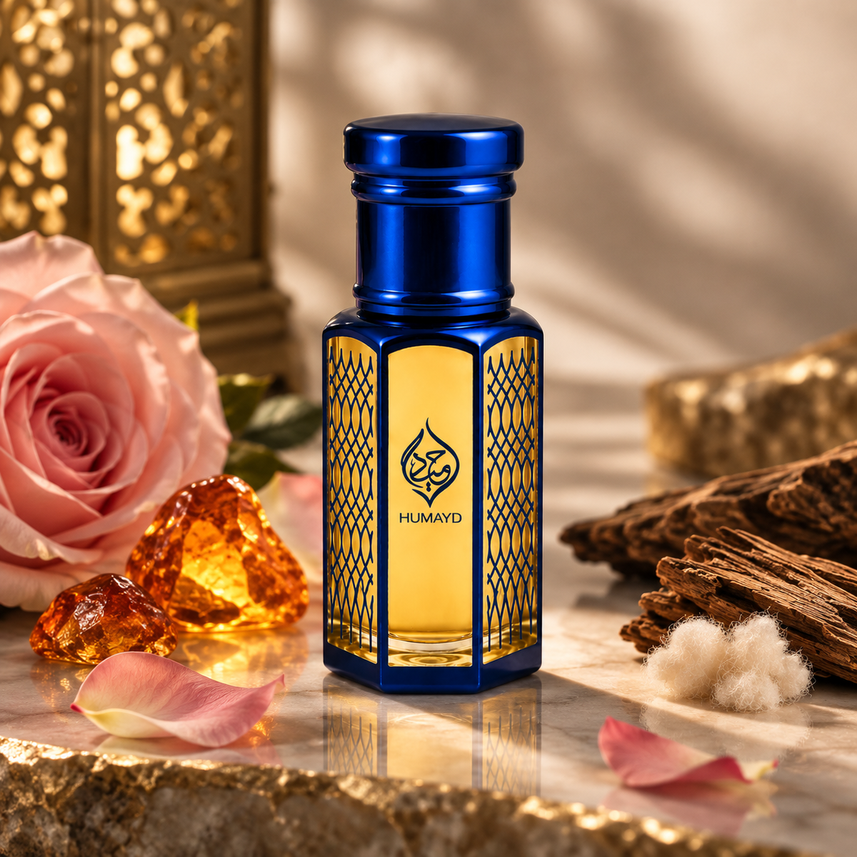HUMAYD Amber Musk Perfume Oil Unisex | Roll On Attar Alcohol Free Fragrance 6ml