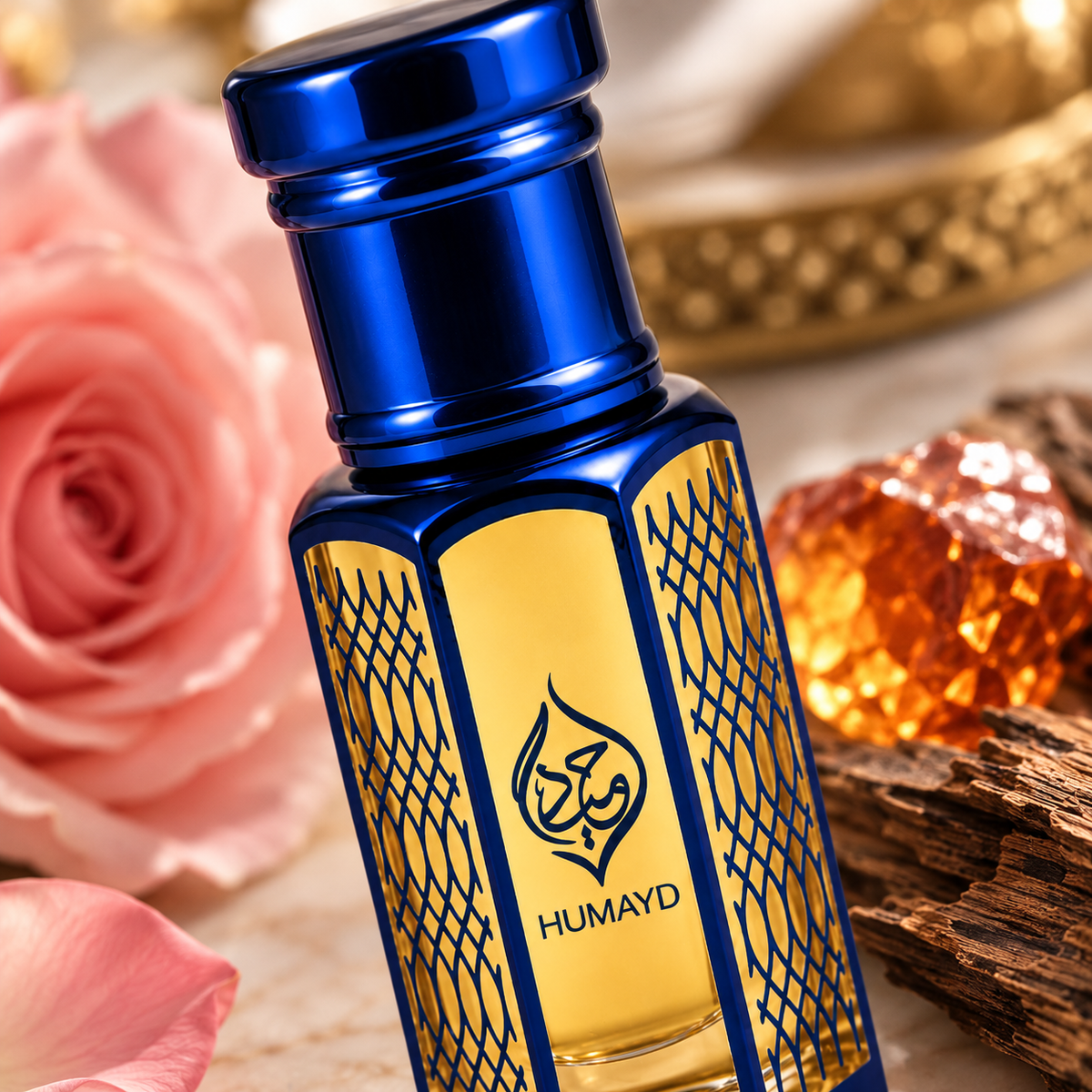 HUMAYD Amber Musk Perfume Oil Unisex | Roll On Attar Alcohol Free Fragrance 6ml