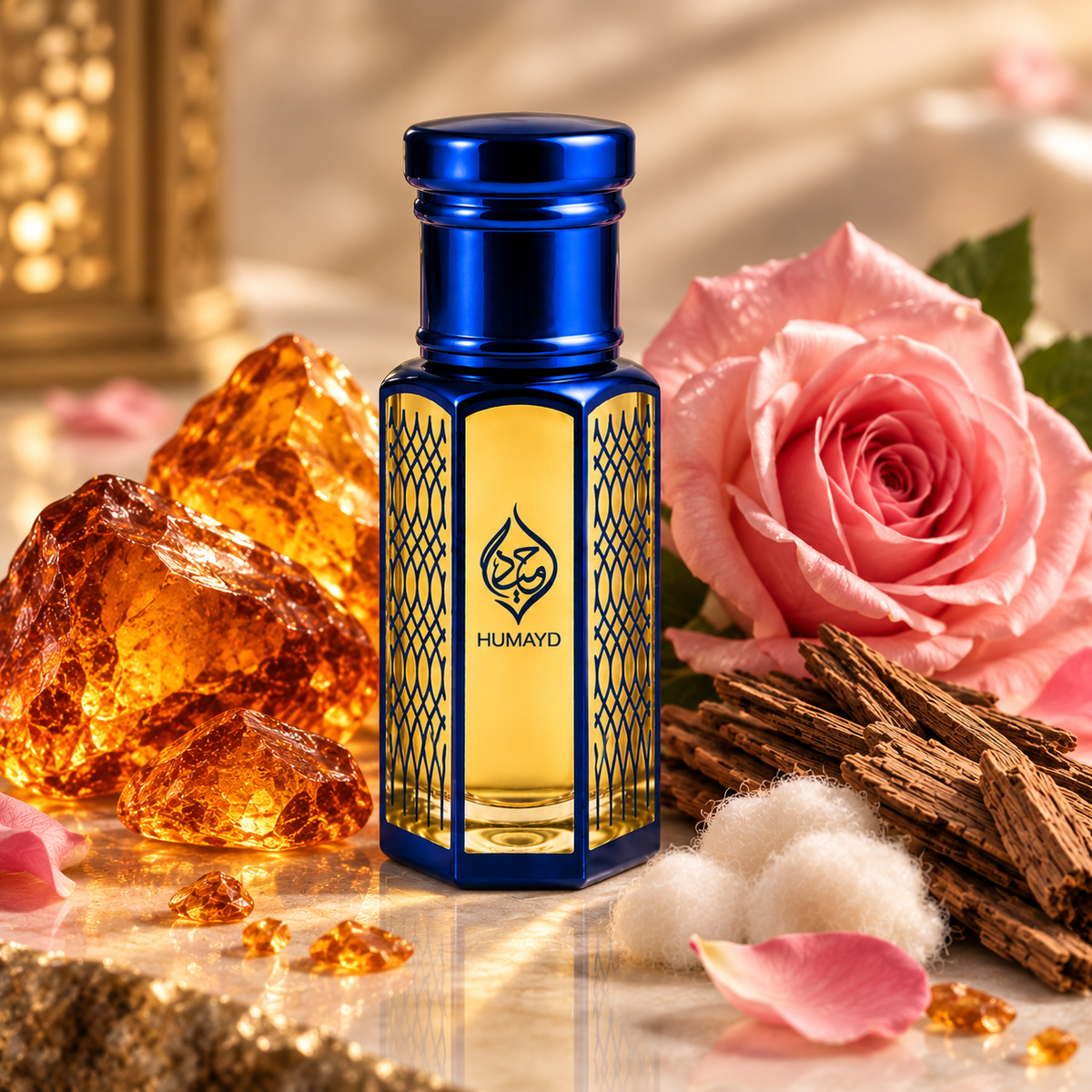 HUMAYD Amber Musk Perfume Oil Unisex | Roll On Attar Alcohol Free Fragrance 6ml