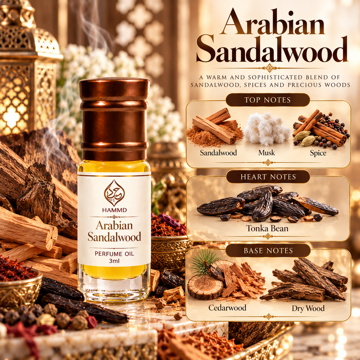 HUMAYD Perfume Oil Unisex | Musk | Oud | Attar | Fragrance | Roll On | Choose Any Scent 3ml