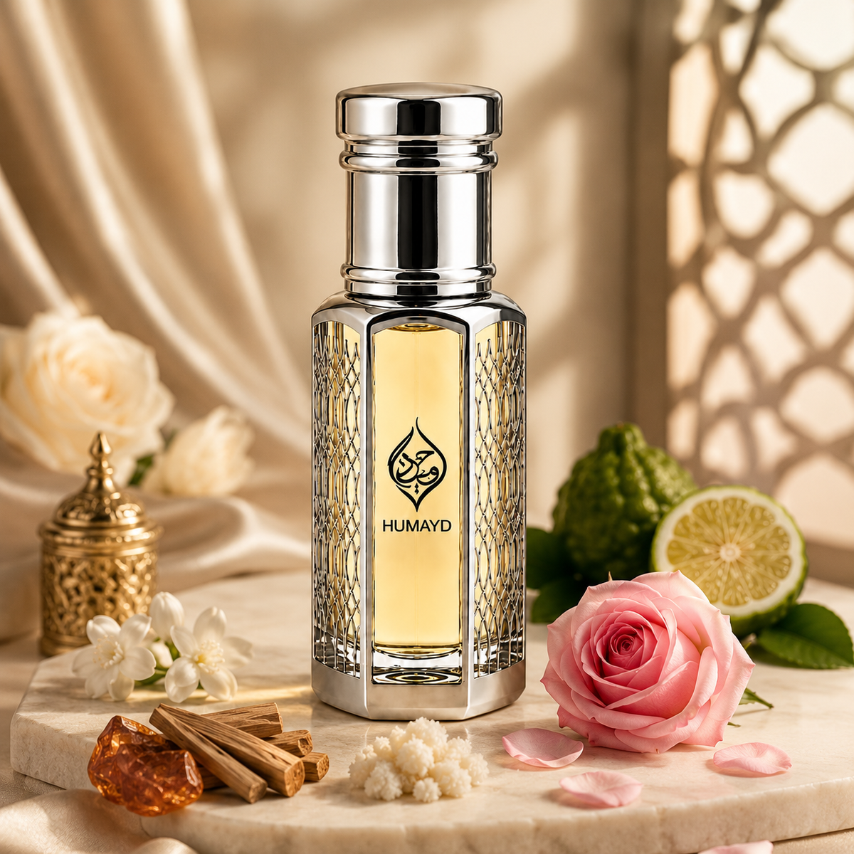 HUMAYD Arba Wardat Perfume Oil Unisex | Fresh Floral Fragrance Attar 6ml