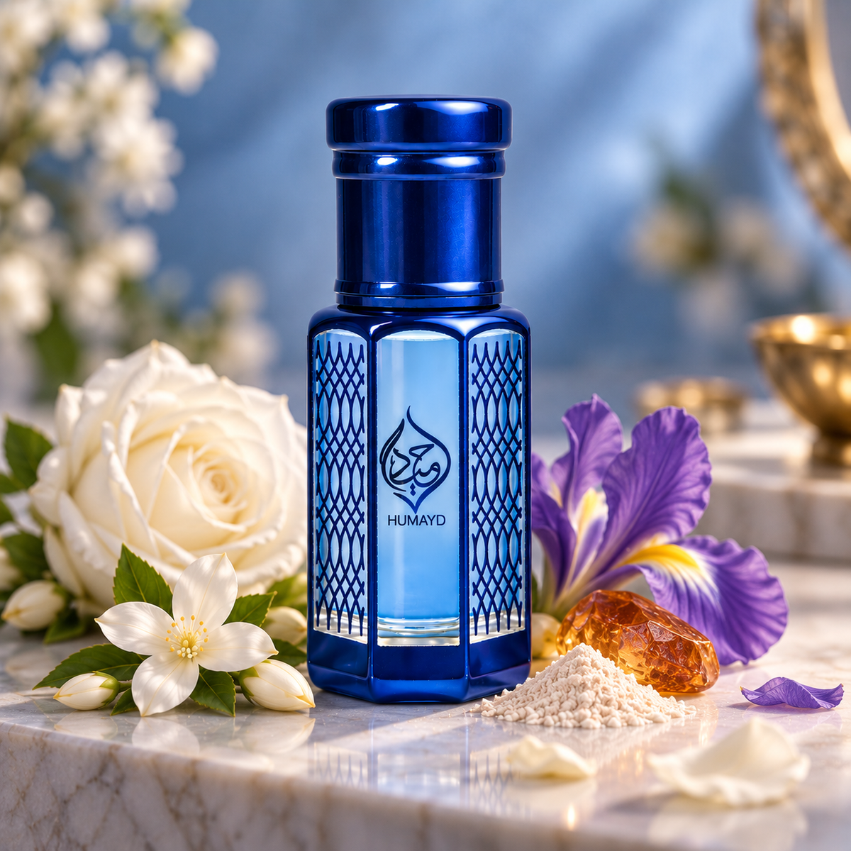 HUMAYD Blue Musk Perfume Oil Unisex | Concentrated Musk Attar Alcohol Free 6ml
