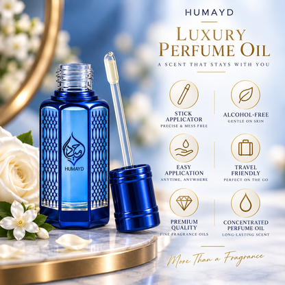 HUMAYD Blue Musk Perfume Oil Unisex | Concentrated Musk Attar Alcohol Free 6ml