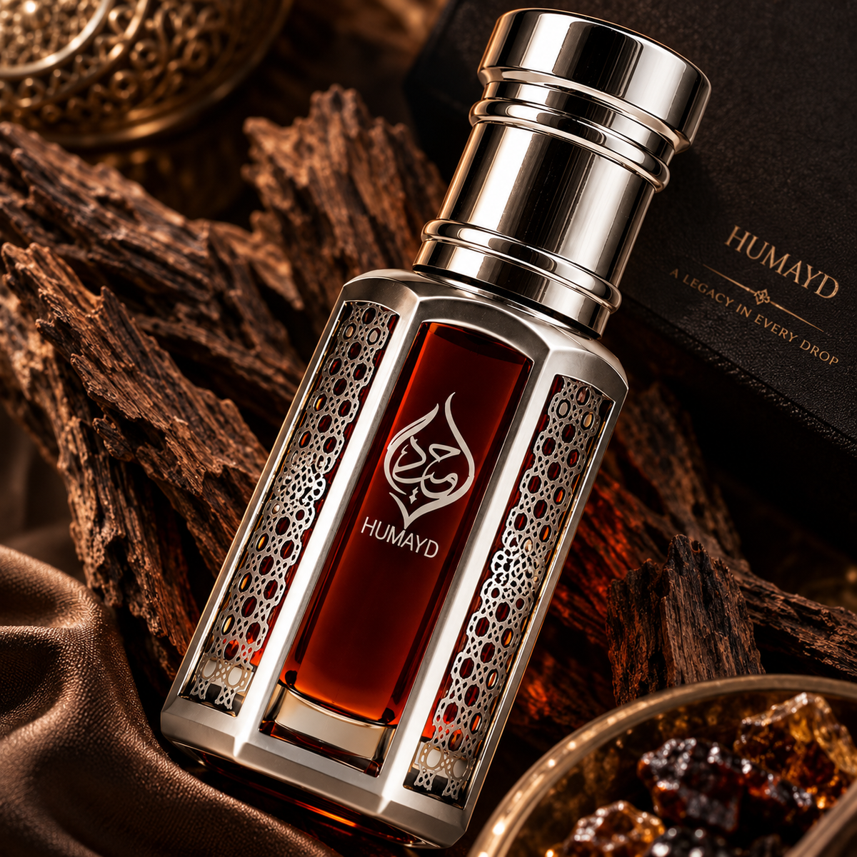 HUMAYD Dehnal Oud Cambodi Perfume Oil | Long-Lasting Sweet Agarwood Oud 6ml