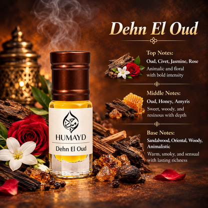 HUMAYD Perfume Oil Unisex | Musk | Oud | Attar | Fragrance | Roll On | Choose Any Scent 3ml