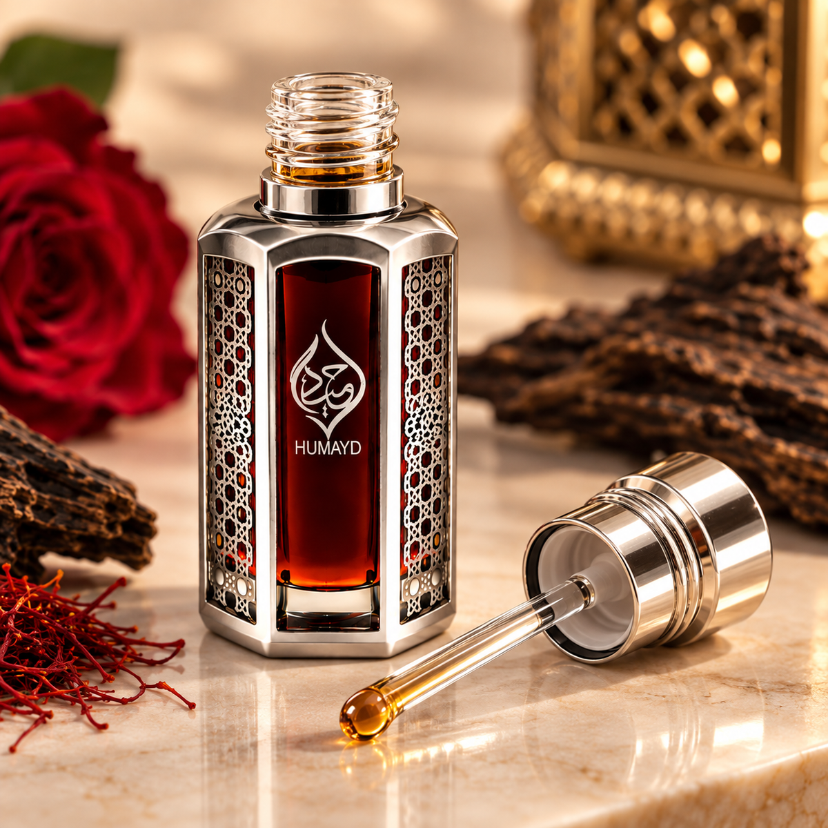 HUMAYD Dehnal Oud Seyufi Perfume Oil | Thick Long Lasting Agarwood Oud Oil 6ml