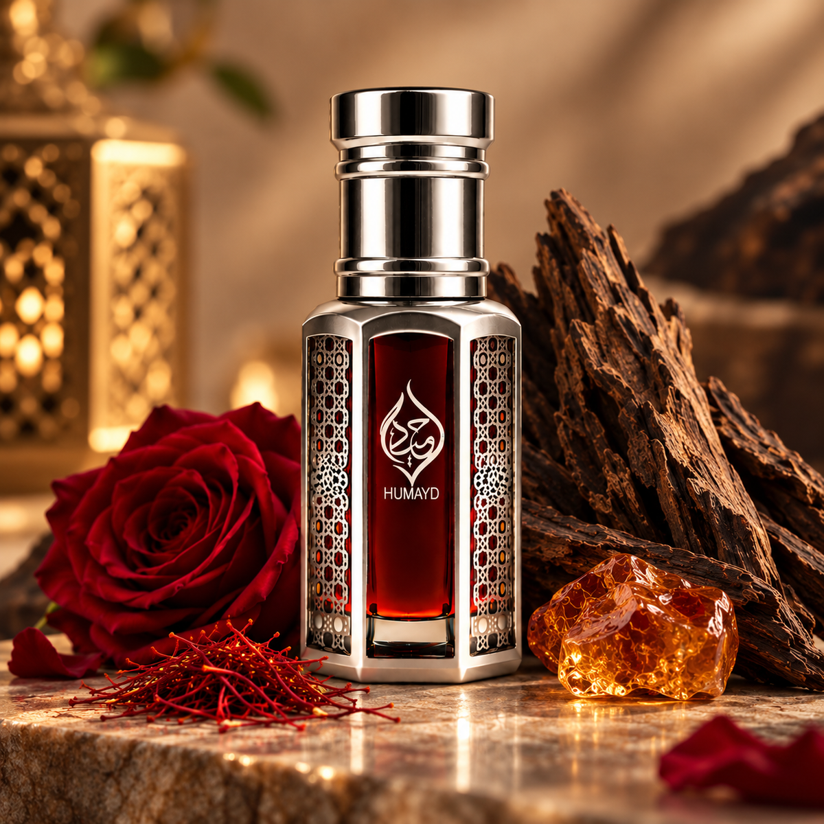 HUMAYD Dehnal Oud Seyufi Perfume Oil | Thick Long Lasting Agarwood Oud Oil 6ml