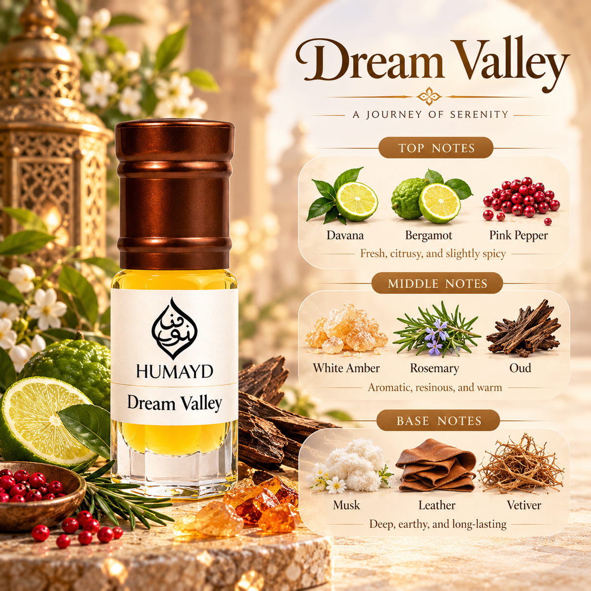 HUMAYD Perfume Oil Unisex | Musk | Oud | Attar | Fragrance | Roll On | Choose Any Scent 3ml