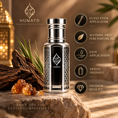 HUMAYD Indonesian Vetiver Ruh Khus Pure Natural Attar Perfume Oil 6ml