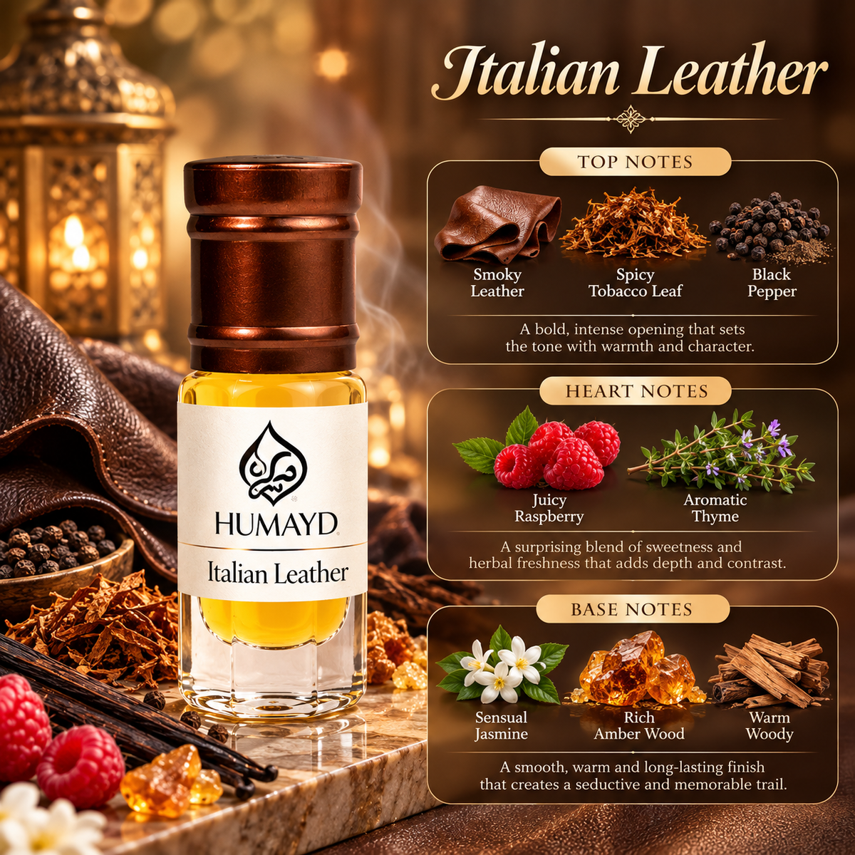 HUMAYD Perfume Oil Unisex | Musk | Oud | Attar | Fragrance | Roll On | Choose Any Scent 3ml