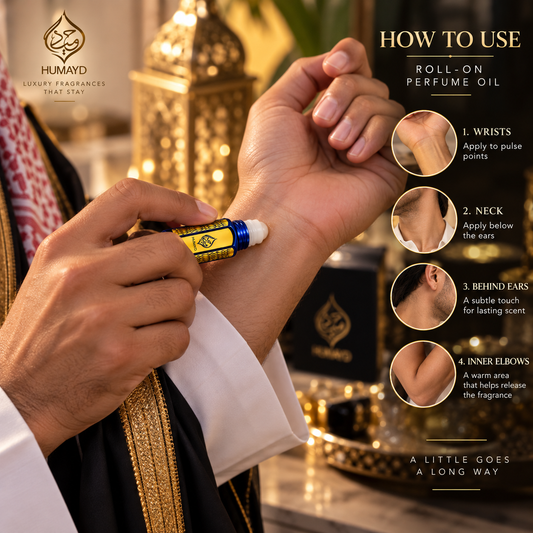 HUMAYD Mizyan Perfume Oil Unisex | Concentrated Arabian Attar Roll On 6ml