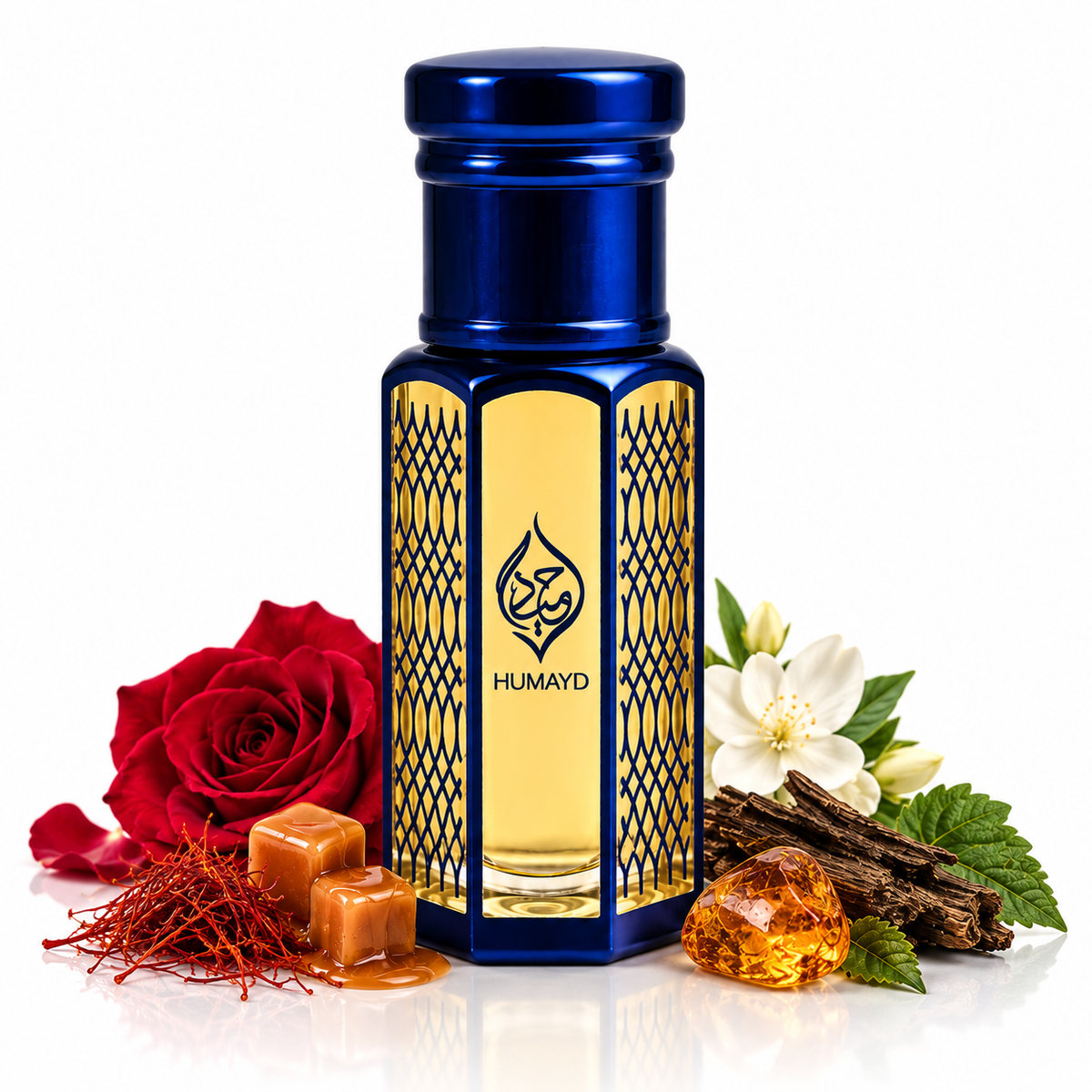 HUMAYD Mukhallat Emirates Perfume Oil Unisex | Floral Spicy Arabian Attar 6ml