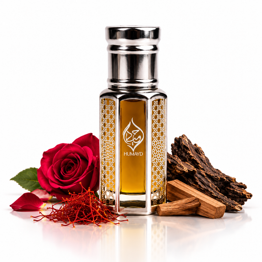 HUMAYD Mukhallat Malaki Perfume Oil | Concentrated Oud Spicy Arabian Roll On 6ml