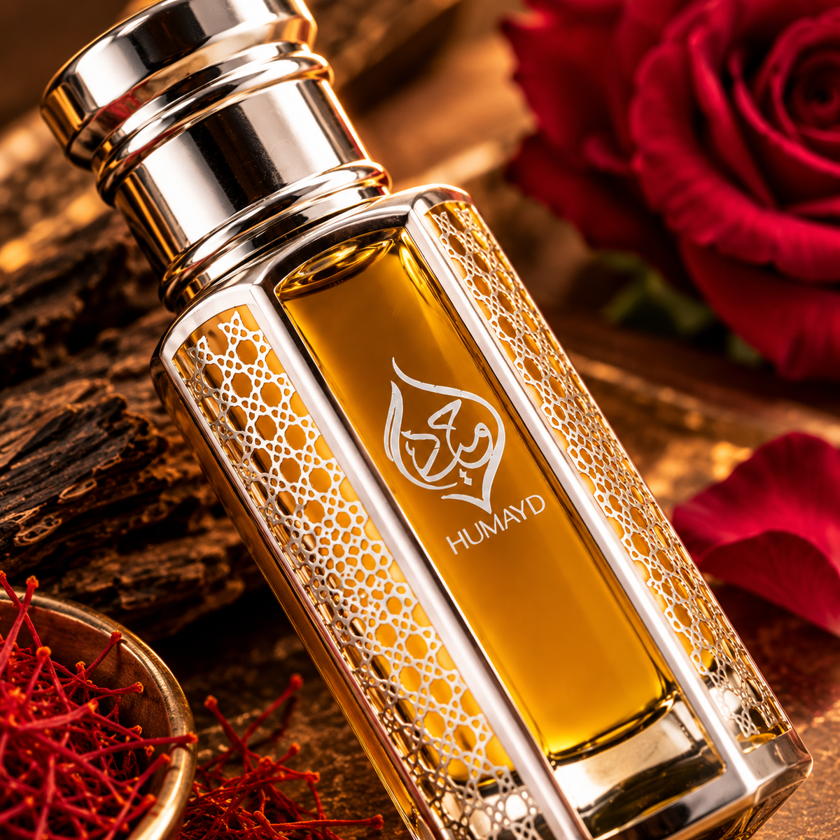 HUMAYD Mukhallat Malaki Perfume Oil | Concentrated Oud Spicy Arabian Roll On 6ml