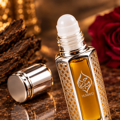 HUMAYD Mukhallat Malaki Perfume Oil | Concentrated Oud Spicy Arabian Roll On 6ml