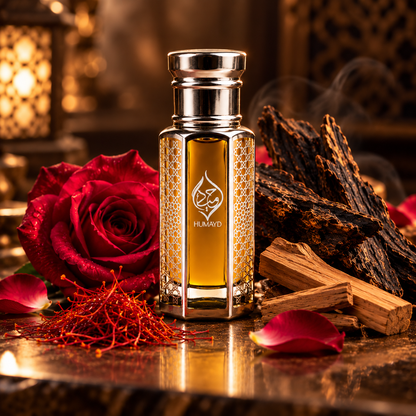 HUMAYD Mukhallat Malaki Perfume Oil | Concentrated Oud Spicy Arabian Roll On 6ml