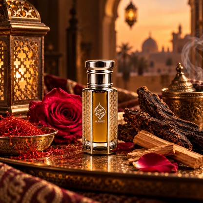 HUMAYD Mukhallat Malaki Perfume Oil | Concentrated Oud Spicy Arabian Roll On 6ml