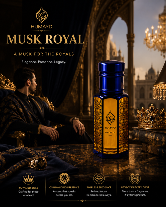 HUMAYD Musk Royal Perfume Oil Unisex Arabian Woody Musk Fragrance Attar 6ml