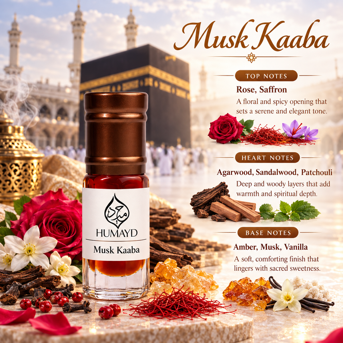 HUMAYD Perfume Oil Unisex | Musk | Oud | Attar | Fragrance | Roll On | Choose Any Scent 3ml