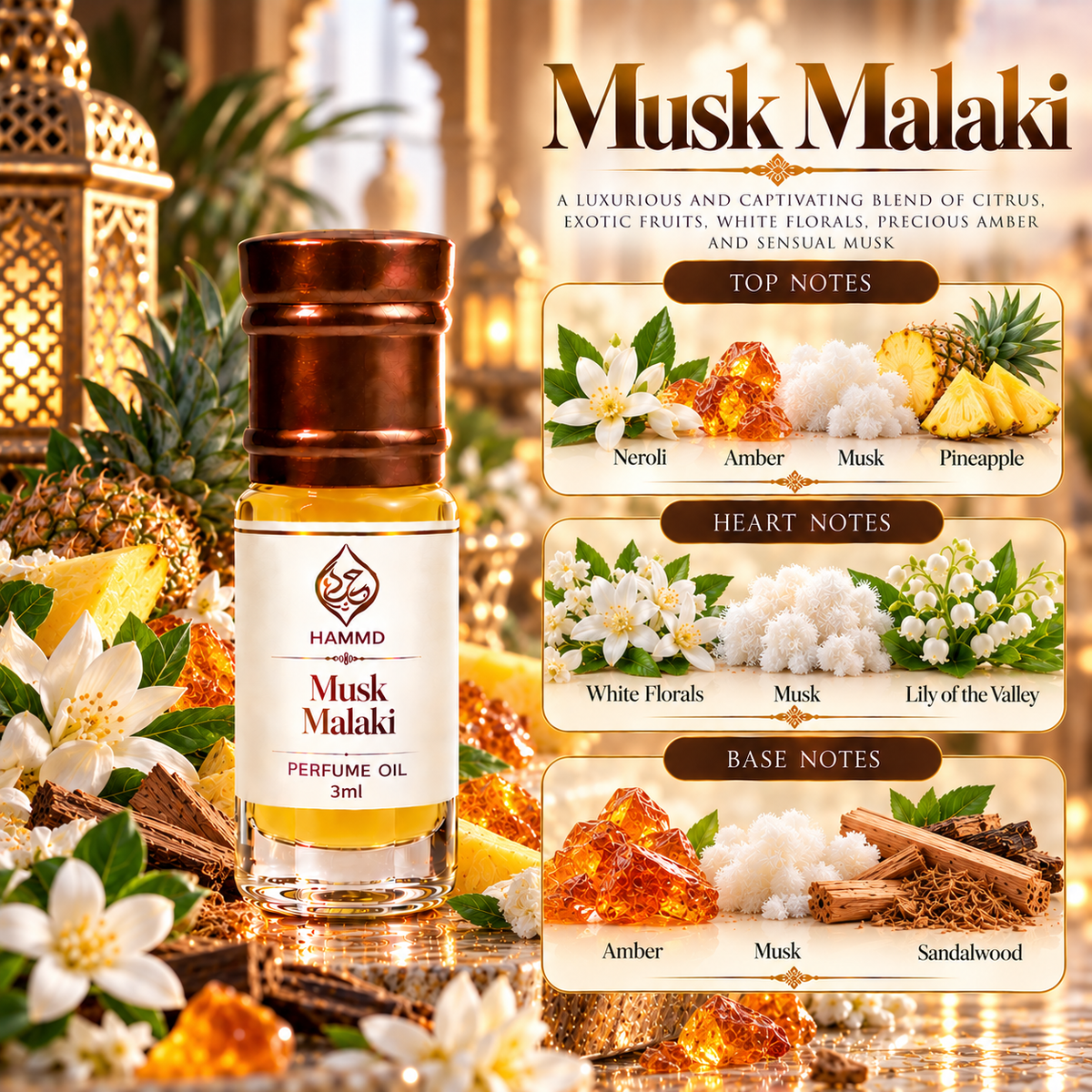 HUMAYD Perfume Oil Unisex | Musk | Oud | Attar | Fragrance | Roll On | Choose Any Scent 3ml