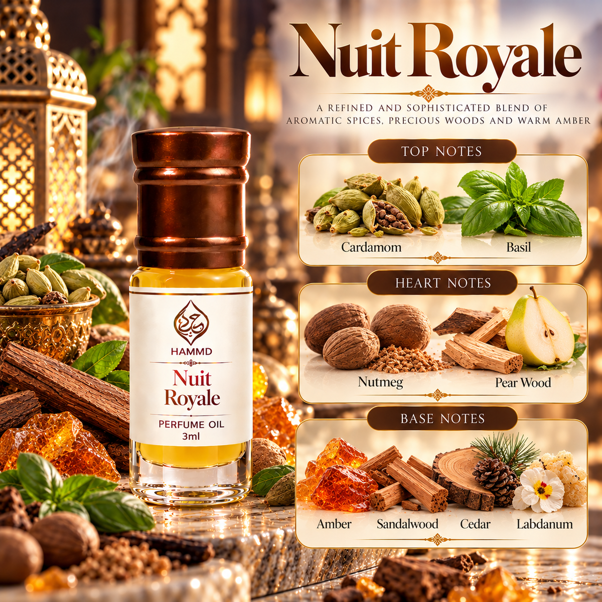 HUMAYD Perfume Oil Unisex | Musk | Oud | Attar | Fragrance | Roll On | Choose Any Scent 3ml