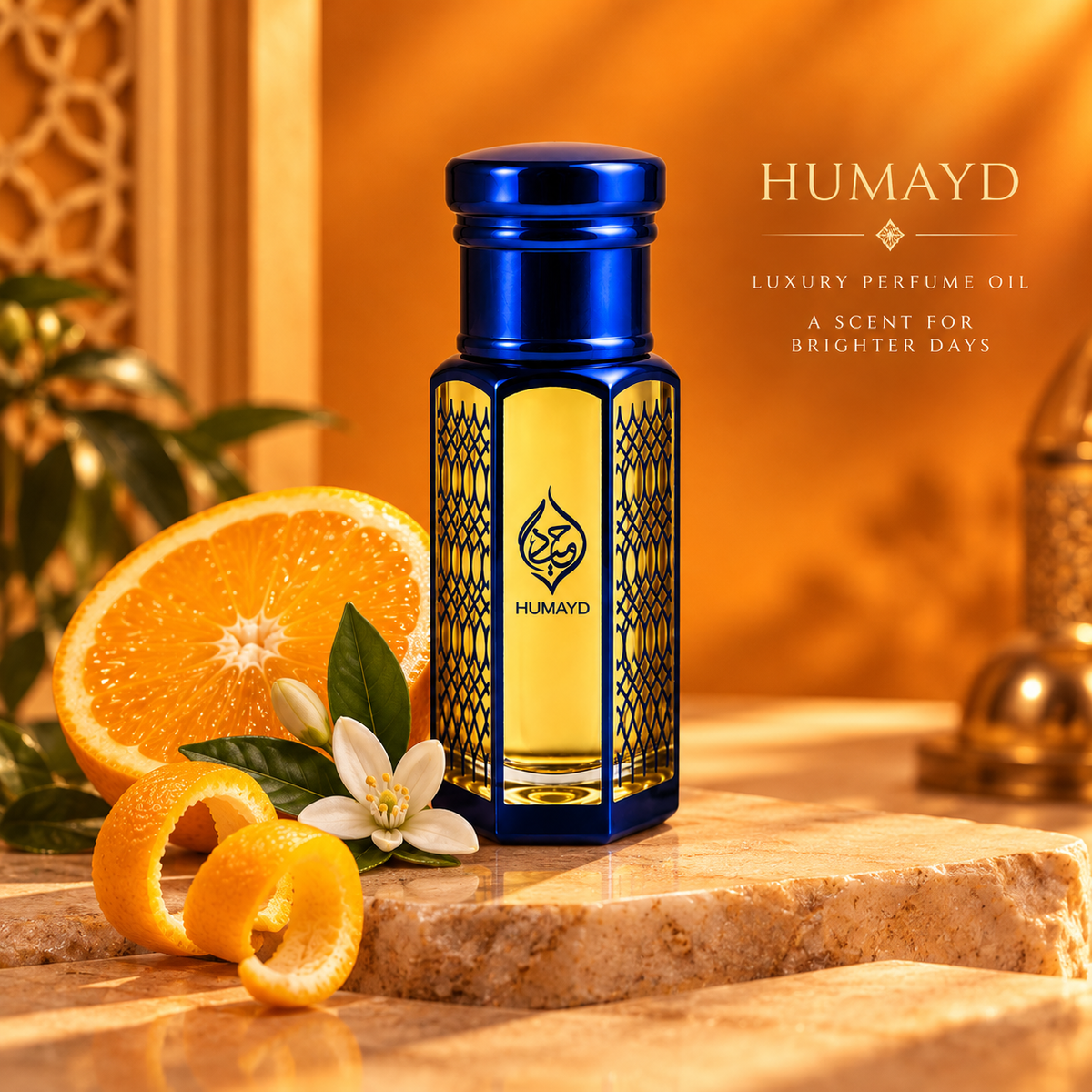 HUMAYD Orange Musk Perfume Oil Unisex | Concentrated Attar Alcohol Free 6ml