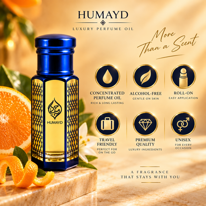 HUMAYD Orange Musk Perfume Oil Unisex | Concentrated Attar Alcohol Free 6ml