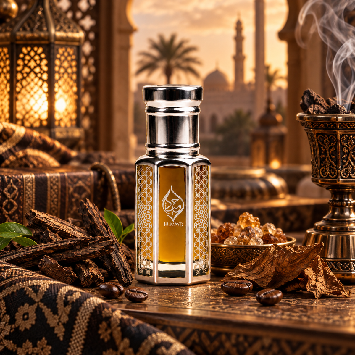 HUMAYD Oud Afghan Perfume Oil Men | Concentrated Oud Roll On Fragrance 6ml