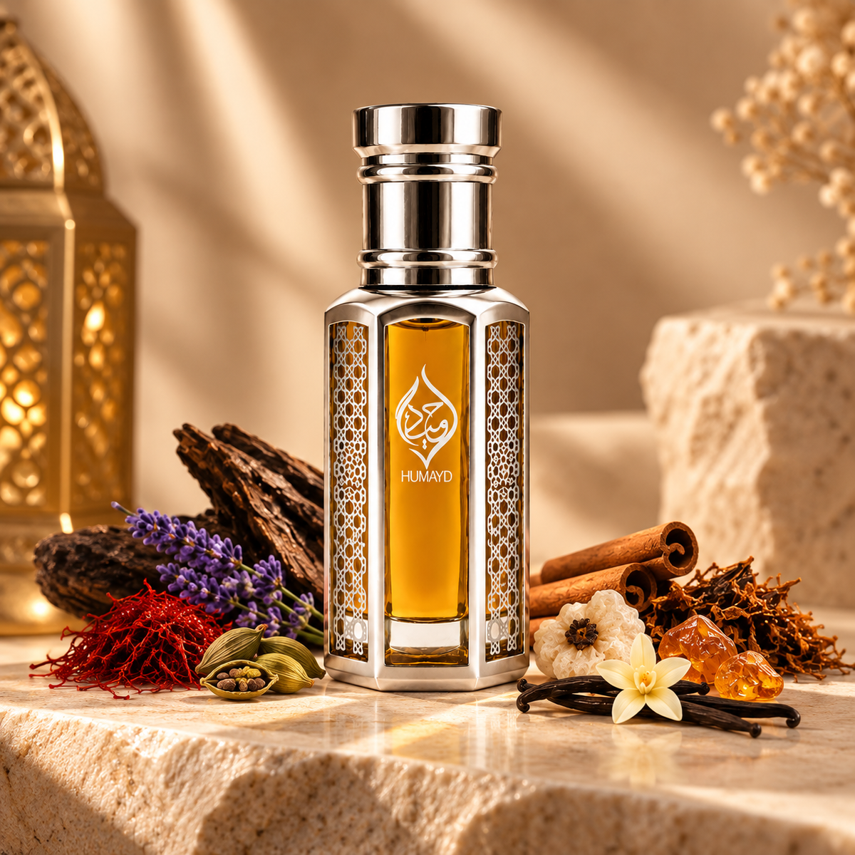 HUMAYD Oud Emir Perfume Oil | Concentrated Arabian Oud Spicy Attar Roll On 6ml