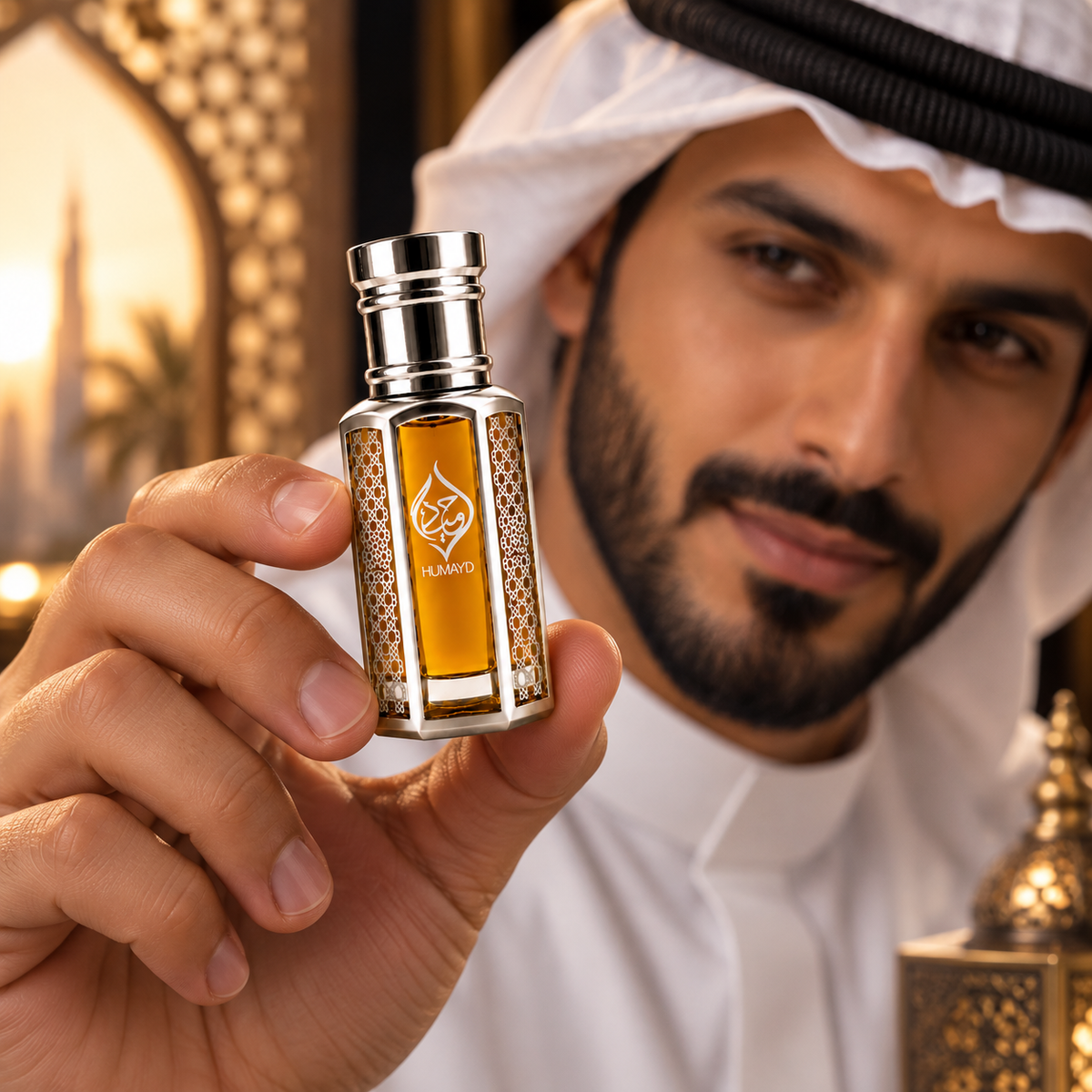 HUMAYD Oud Emir Perfume Oil | Concentrated Arabian Oud Spicy Attar Roll On 6ml