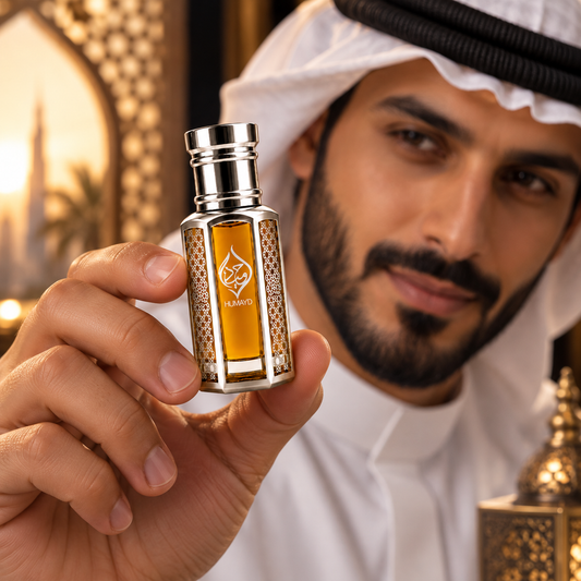 HUMAYD Oud Emir Perfume Oil | Concentrated Arabian Oud Spicy Attar Roll On 6ml