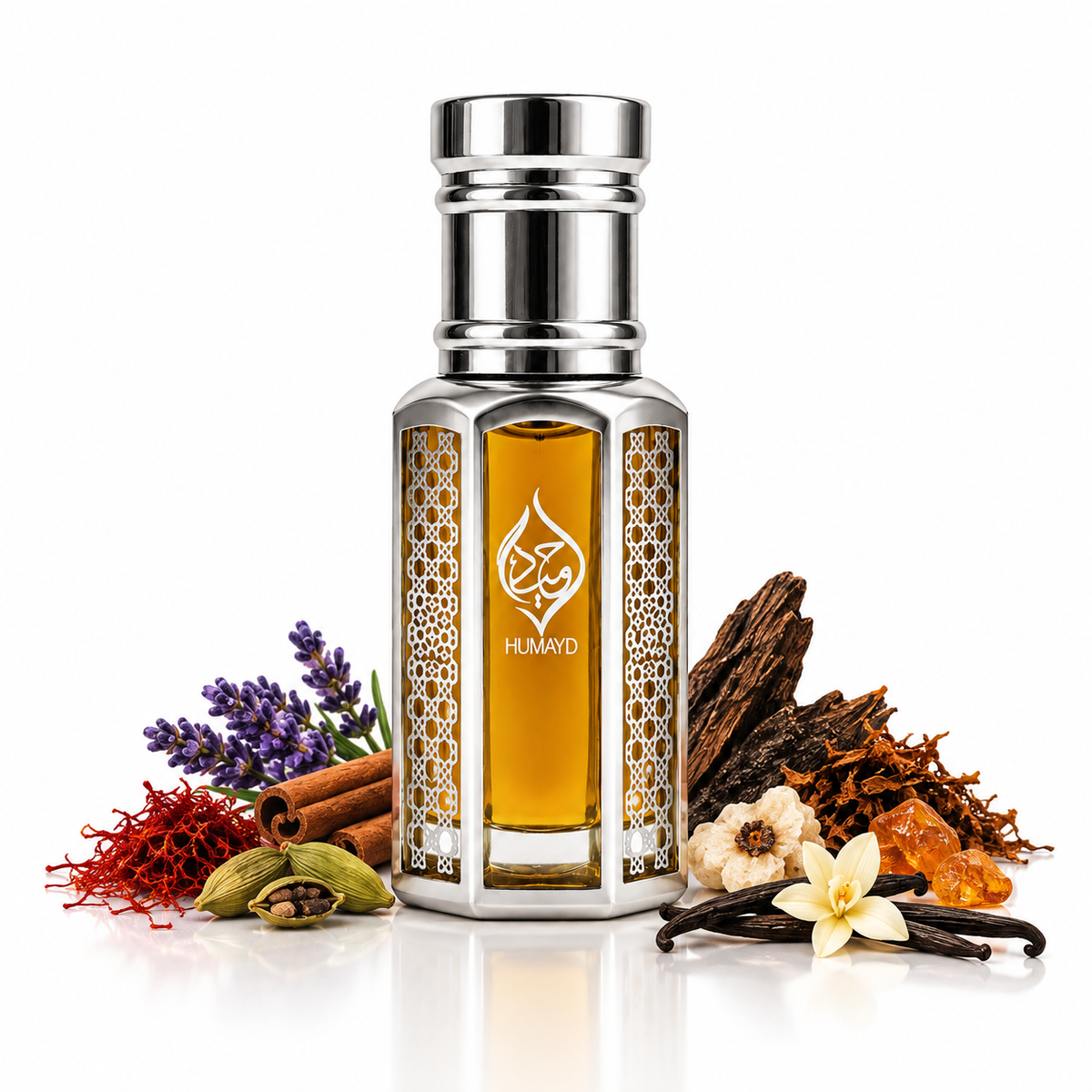 HUMAYD Oud Emir Perfume Oil | Concentrated Arabian Oud Spicy Attar Roll On 6ml
