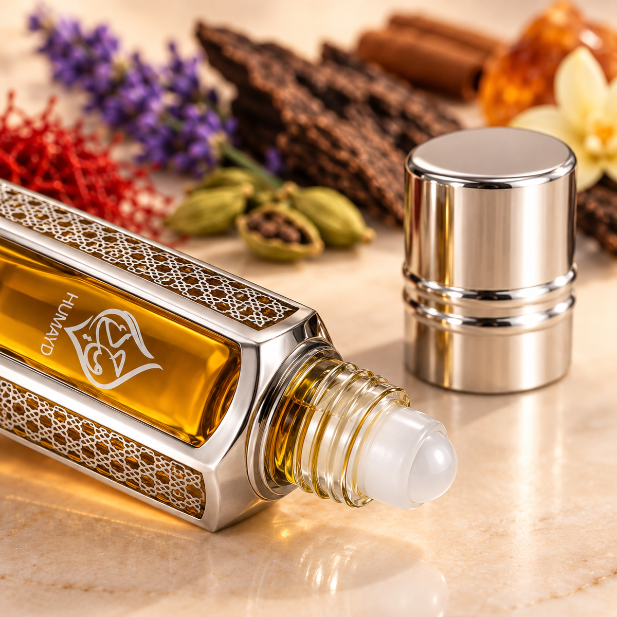 HUMAYD Oud Emir Perfume Oil | Concentrated Arabian Oud Spicy Attar Roll On 6ml