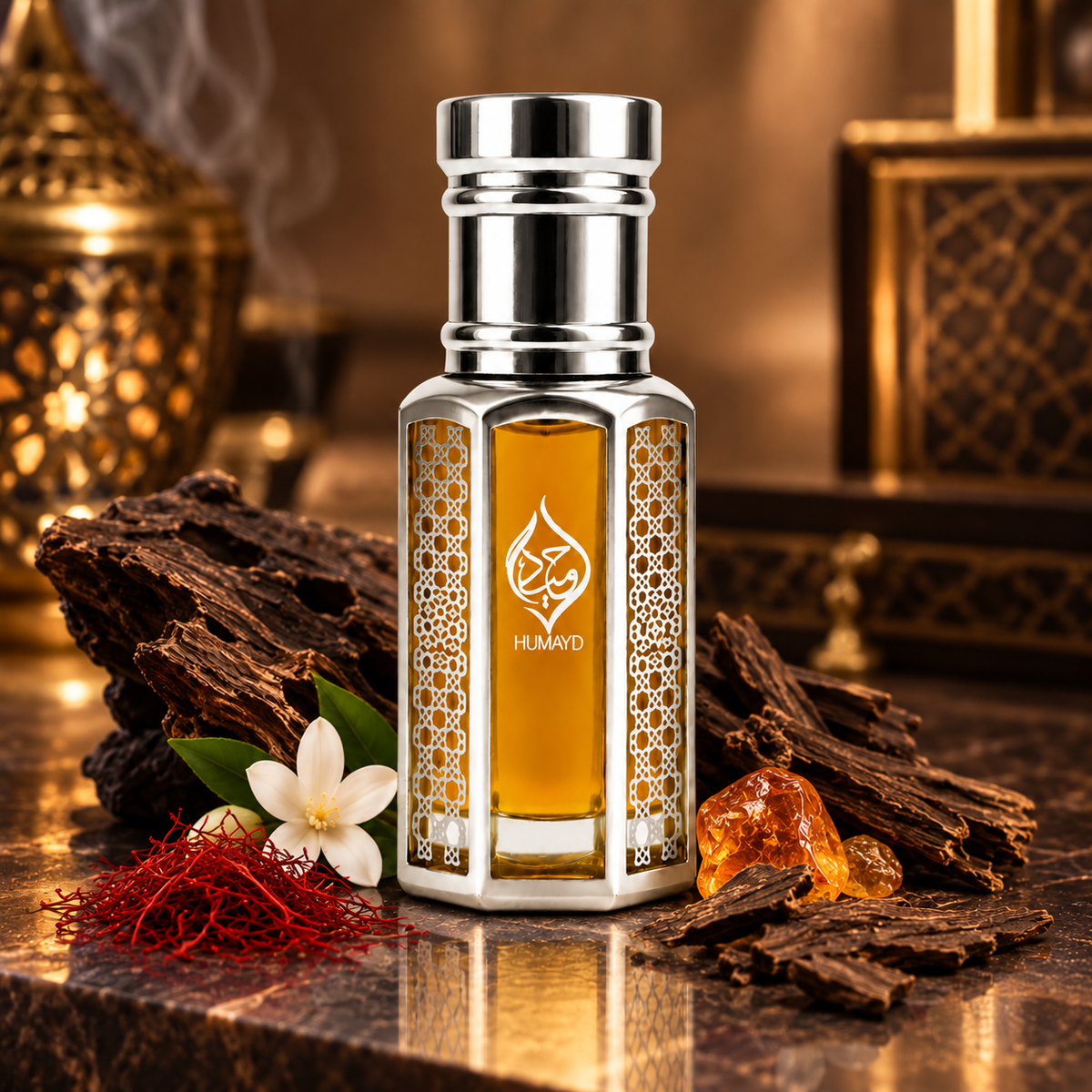 HUMAYD Oud Glory Perfume Oil Unisex | Concentrated Oud Arabian Roll On 6ml