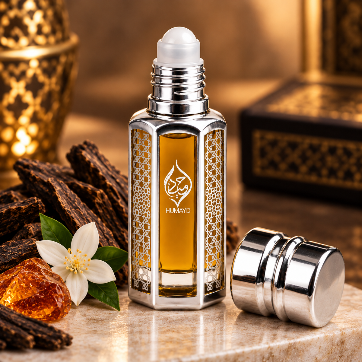 HUMAYD Oud Glory Perfume Oil Unisex | Concentrated Oud Arabian Roll On 6ml