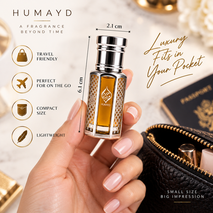 HUMAYD Oud Glory Perfume Oil Unisex | Concentrated Oud Arabian Roll On 6ml