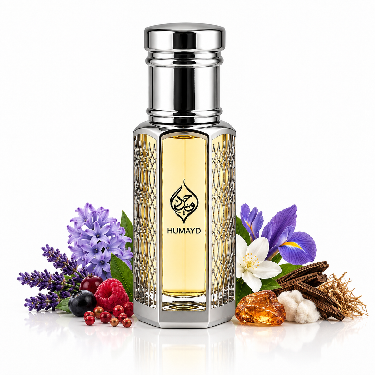 HUMAYD Oud Lavender Perfume Oil Unisex | Roll On Alcohol Free Fragrance 6ml