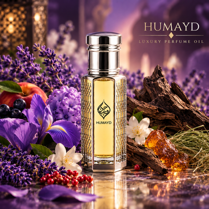 HUMAYD Oud Lavender Perfume Oil Unisex | Roll On Alcohol Free Fragrance 6ml