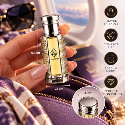 HUMAYD Oud Lavender Perfume Oil Unisex | Roll On Alcohol Free Fragrance 6ml