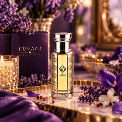HUMAYD Oud Lavender Perfume Oil Unisex | Roll On Alcohol Free Fragrance 6ml