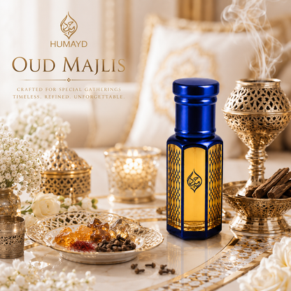 HUMAYD Oud Majlis Perfume Oil Unisex | Concentrated Arabian Attar Roll-On 6ml