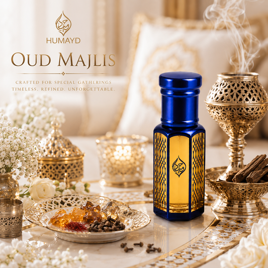 HUMAYD Oud Majlis Perfume Oil Unisex | Concentrated Arabian Attar Roll-On 6ml