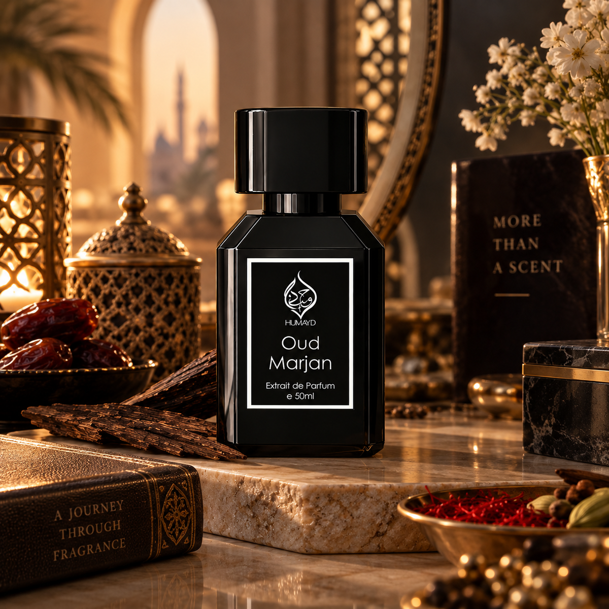 HUMAYD Oud Marjan Extrait de Parfum Unisex | Arabian Perfume Fragrance 50ml